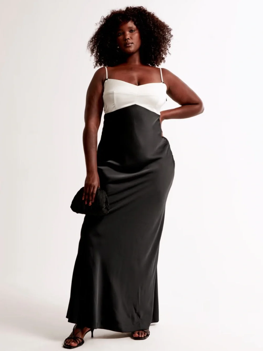 Abercrombie & Fitch Black and White Maxi Dress